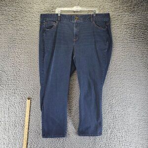 Lane Bryant Jeans Womens 24 Short Plus Blue Straight Tighter Tummy Technology